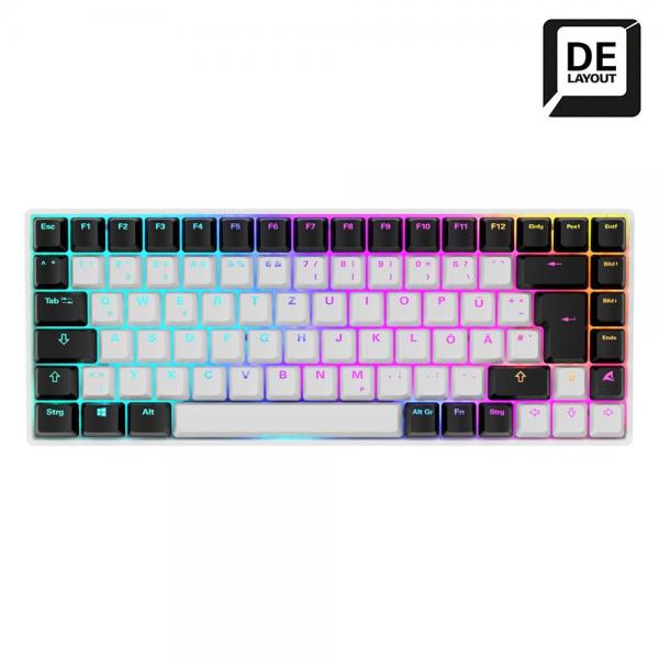 Sharkoon SKILLER SGK50 S3 tastiera Giocare USB QWERTY Tedesco Bianco (warehouse linden----Sharkoon SGK50 S3)