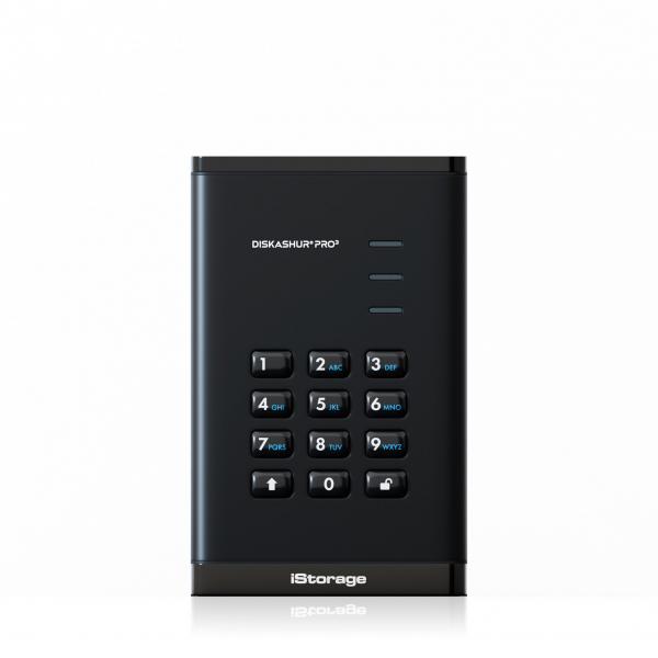 iStorage diskAshur PRO3 SSD 16 TB USB Type-A / USB Type-C 3.2 Gen 1 [3.1 Gen 1] Nero (diskAshur PRO3 SSD 256-bit 16TB FIPS 140-3 Level 3)