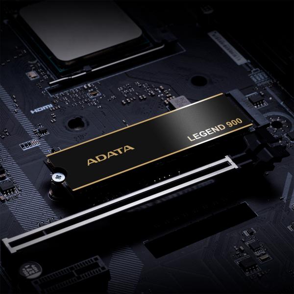 ADATA LEGEND 900 1 TB M.2 PCI Express 4.0 NVMe 3D NAND (Adata Legend 900 [SLEG-900-1TCS] 1TB NVMe SSD, PCIe Gen4, M.2 Interface, 2280, Read 7000 MB/s, Write 5400 MB/s, Heatsink, 5 Year Warranty)