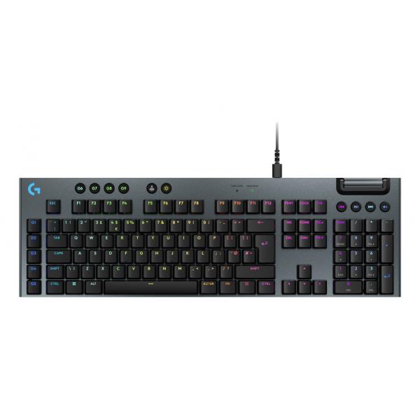 Logitech G G915 X tastiera Gaming USB QWERTY Inglese UK Nero (G915 X WIRED G KB - BLACK - UK - EMEA28I-935) - Versione Tedesca