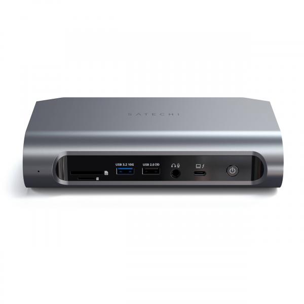 Satechi Thunderbolt 4 Multimedia Pro Docking Dock Nero, Grigio (Satechi Thunderbolt 4 Multimedia Pro D)