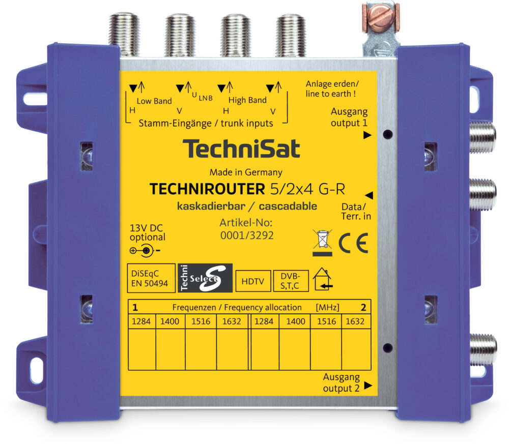 TechniSat TECHNIROUTER 5/2x4 G-R 1 x terrestre + 4x Sat-IF (TechniSat TechniRouter 5/2x4 G-R - sat)
