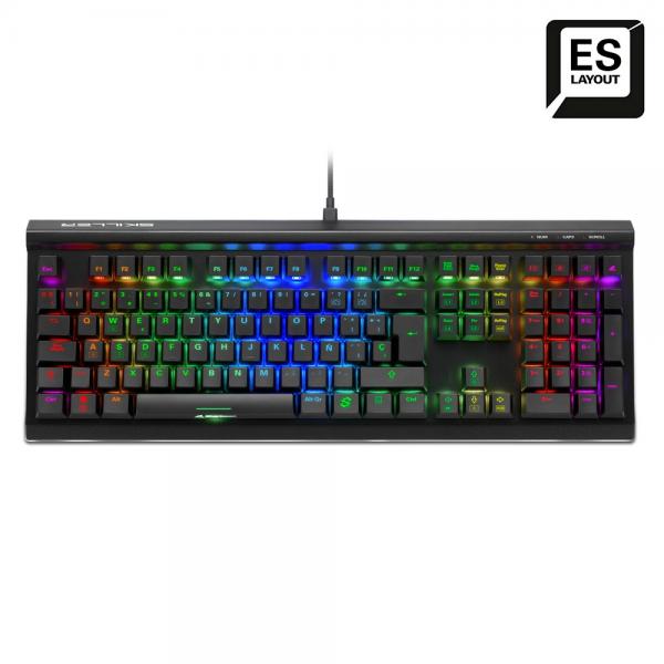 Sharkoon SKILLER SGK60 tastiera Gaming USB QWERTY Spagnolo Nero (Sharkoon Skiller SGK60 - tastatur - QW)