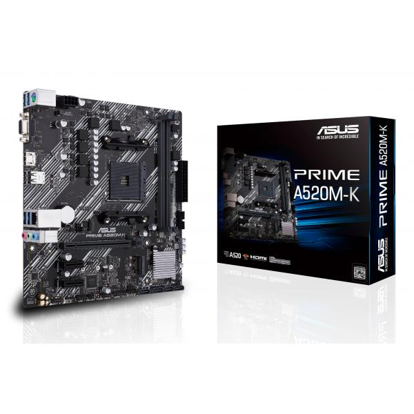 ASUS PRIME A520M-K AMD A520 Presa AM4 micro ATX