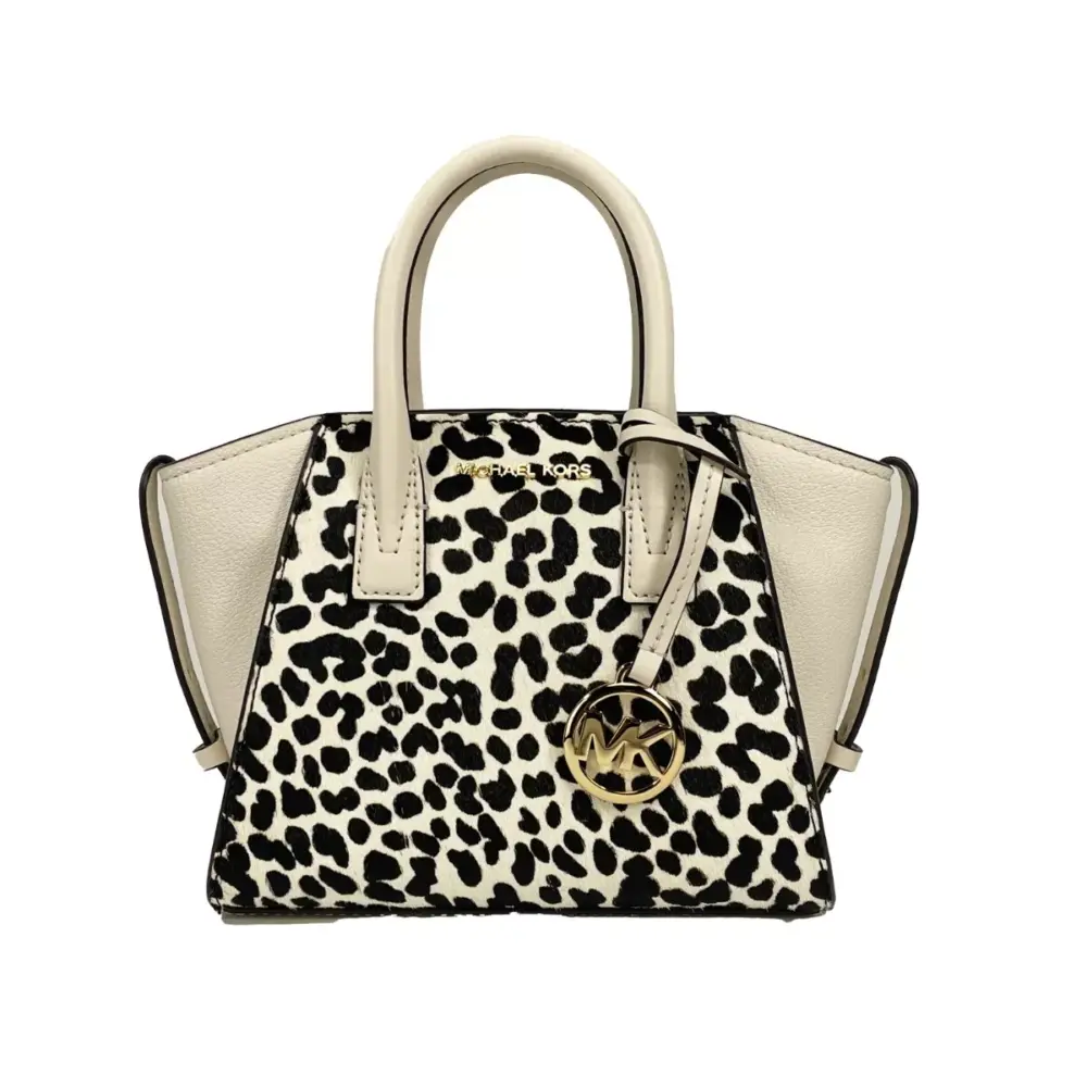Avril XS Cream Cheetah Satchel Crossbody Bag Purse