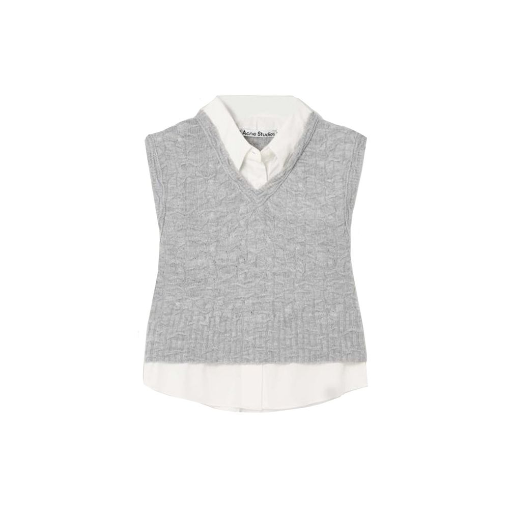Layered-V-Neck Vest
