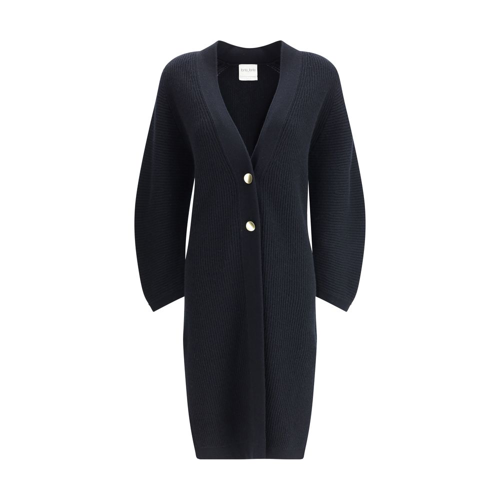 Long ribbed cashmere Cardigan