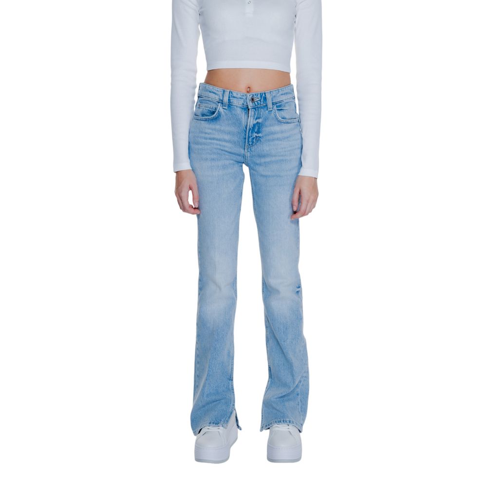 Light Blue Cotton Mom Jean