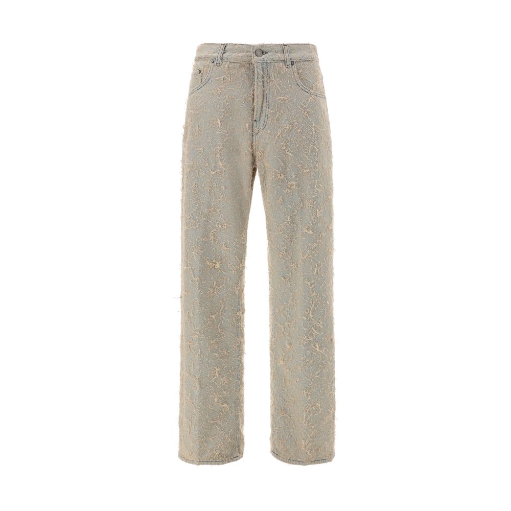 Jeans with pilling effect