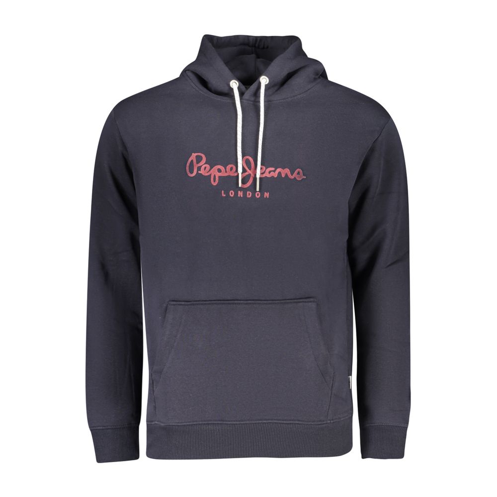 Blue Cotton Men Sweater