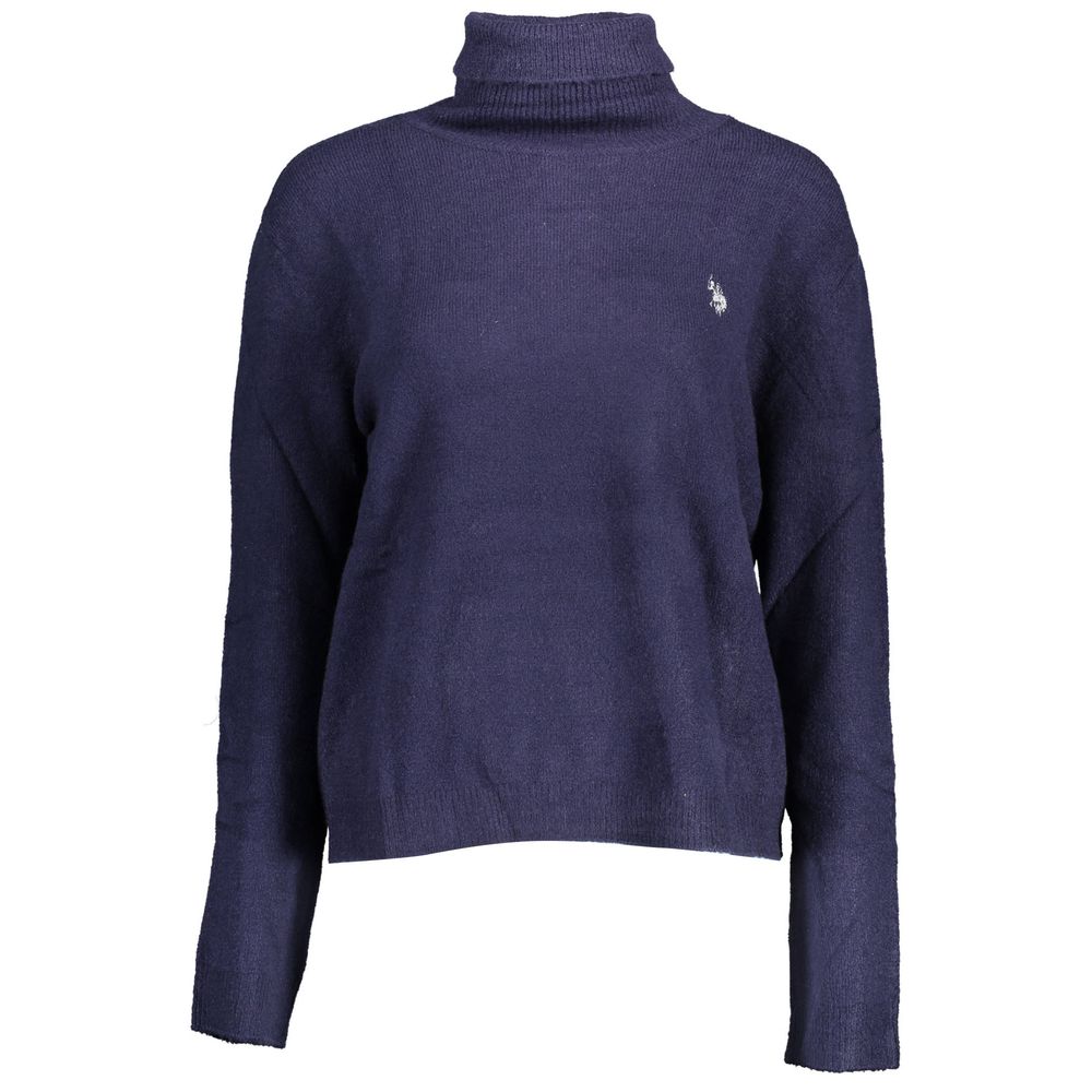 Blue Nylon Sweater